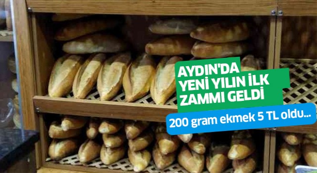 Aydın'da 200 gram ekmek 5 lira oldu