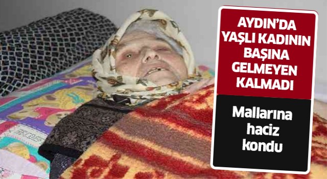 Aydın'da yaşlı kadının başına gelmeyen kalmadı