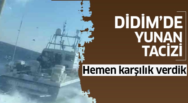 Didim'de balıkçı teknelerine yunan tacizi!