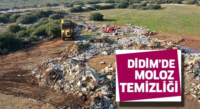 Didim'de moloz temizleme çalışması yapıldı