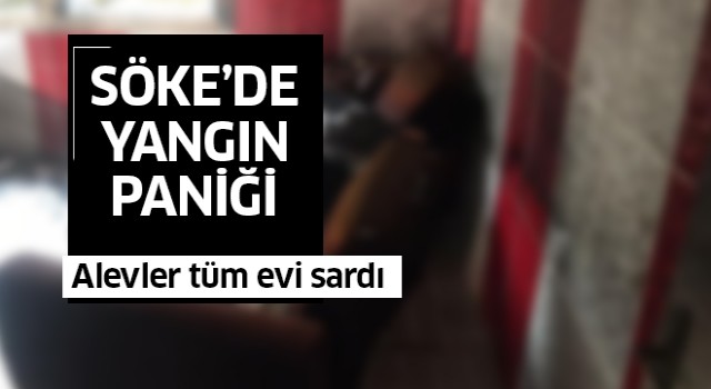 Söke'de baca yangını panikletti