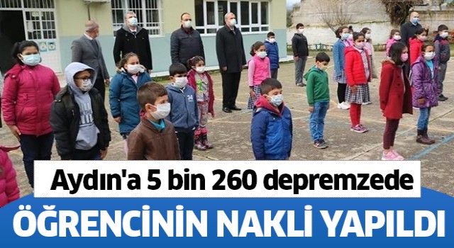 Aydın'a 5 bin 260 depremzede öğrencinin nakli yapıldı