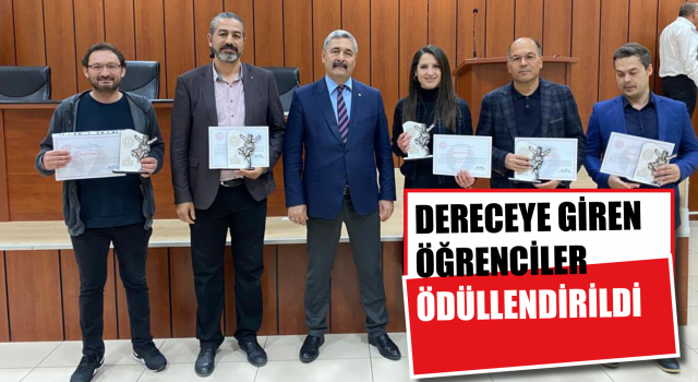 Aydın'da dereceye giren öğrenciler ödüllendirildi