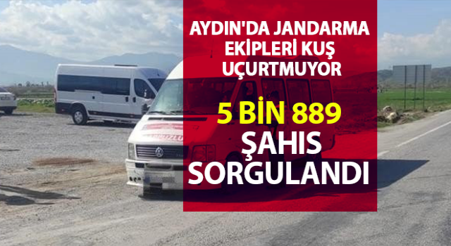 Aydın'da jandarma ekipleri kuş uçurtmuyor