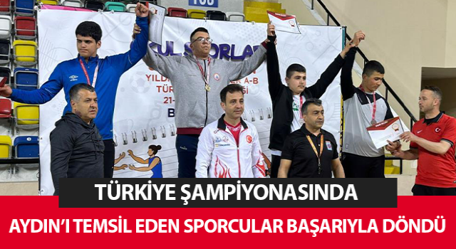 Aydınlı güreşçiler Türkiye şampiyonasından başarıyla döndü