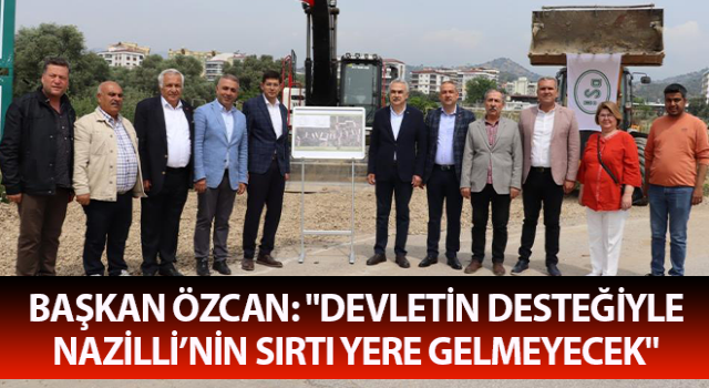 Başkan Özcan, 75 milyonluk proje için kolları sıvadı