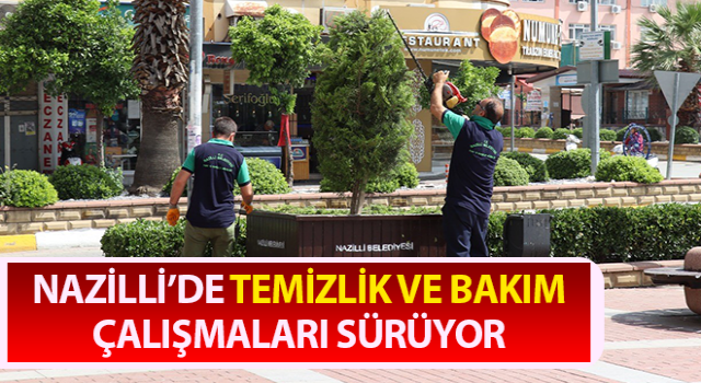 Nazilli’de bahar temizliği devam ediyor