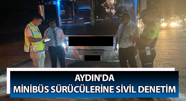 Aydın'da minibüs sürücülerine denetim