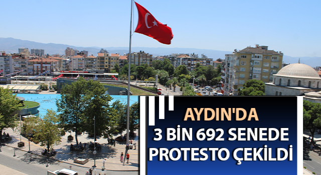 Aydın'da 3 bin 692 senede protesto çekildi