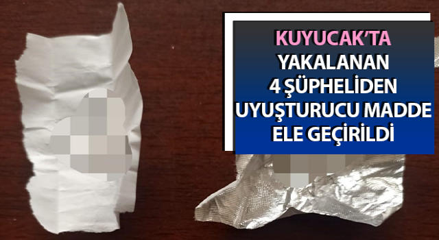 Aydın’da 4 şahsın üzerinde uyuşturucu madde ele geçirildi