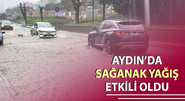 Aydın’da sağanak yağış etkili oldu