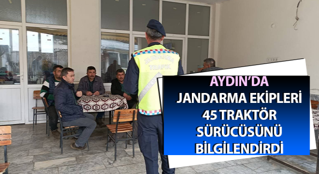 Jandarmadan, traktör sürücülerine eğitim