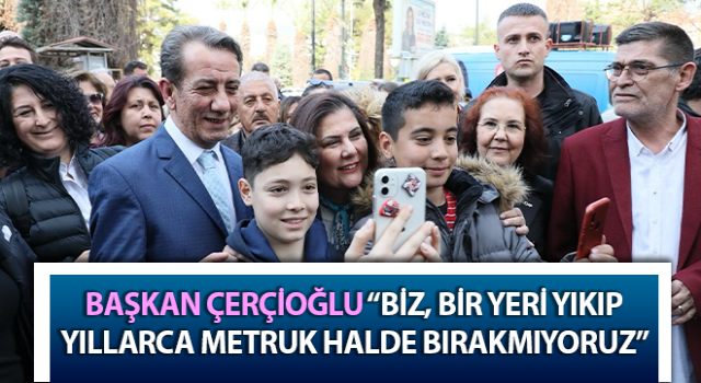 Başkan Çerçioğlu, esnaf ziyaretinde projelerini anlattı