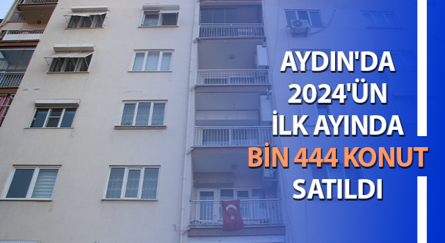 Aydın'da da bin 444 konut satışı gerçekleştirildi