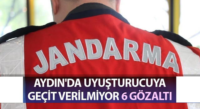 Aydın'da uyuşturucu operasyonu: 6 gözaltı