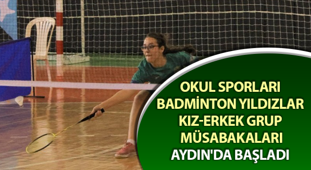 Genç yeteneklerin badminton mücadelesi başladı