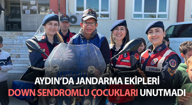 Jandarma down sendromlu çocukları unutmadı