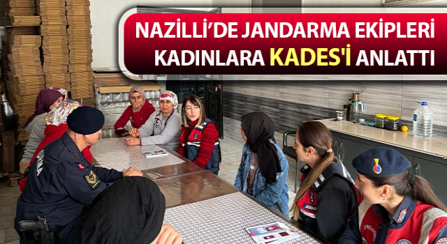 Jandarma kadınlara KADES'i anlattı