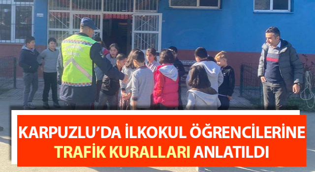 Karpuzlu’da 35 öğrenci trafik dedektifi oldu