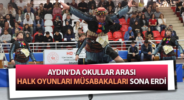 Okullar arası halk oyunları müsabakaları sona erdi