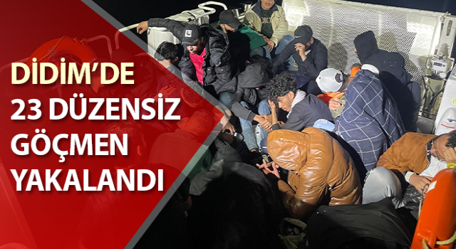 Aydın’da 23 düzensiz göçmen yakalandı