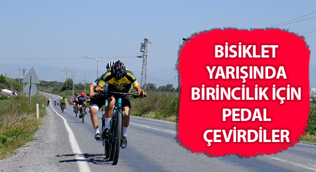Aydın'da düzenlenen bisiklet yarışı büyük ilgi gördü