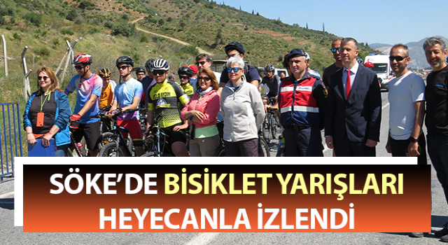 Aydın'da düzenlenen bisiklet yarışları büyük ilgi gördü