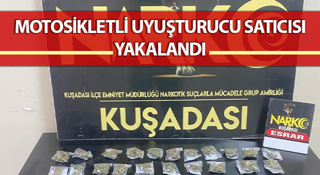 Aydın’da motosikletli uyuşturucu satıcısı yakalandı