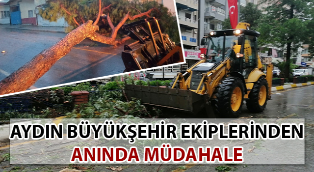 Büyükşehir ekiplerinden anında müdahale