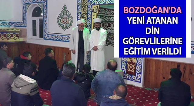 Din görevlilerine eğitim verildi