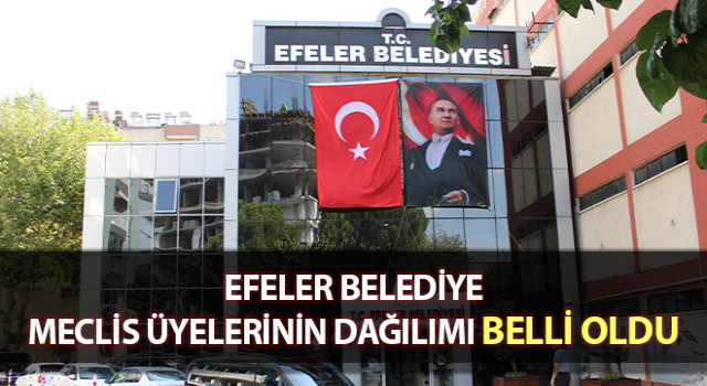 Efeler Belediye Meclis Üyelerinin dağılımı belli oldu