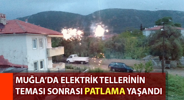 Elektrik tellerinin teması sonrası patlama yaşandı