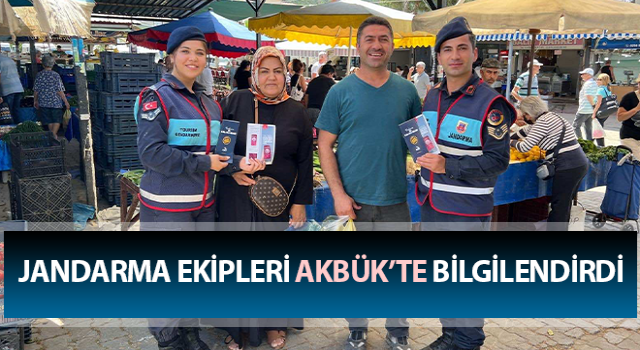 Jandarma Akbük’te bilgilendirdi