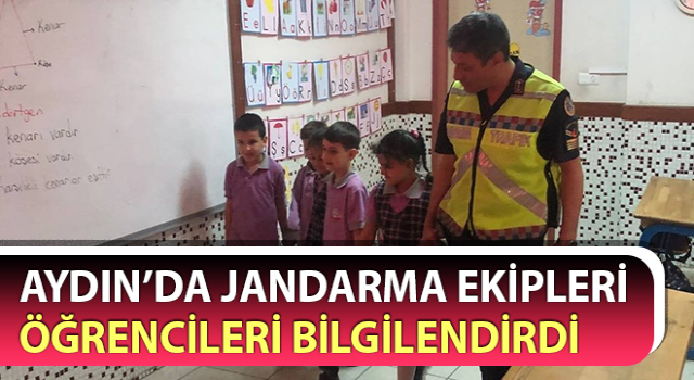 Jandarma ekipleri öğrencileri bilgilendirdi