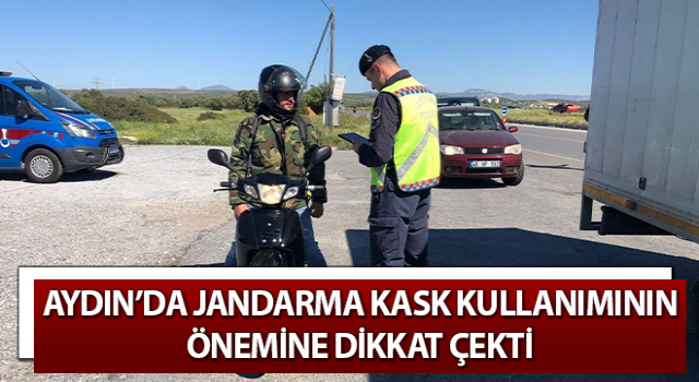 Jandarma kask kullanımının önemine dikkat çekti