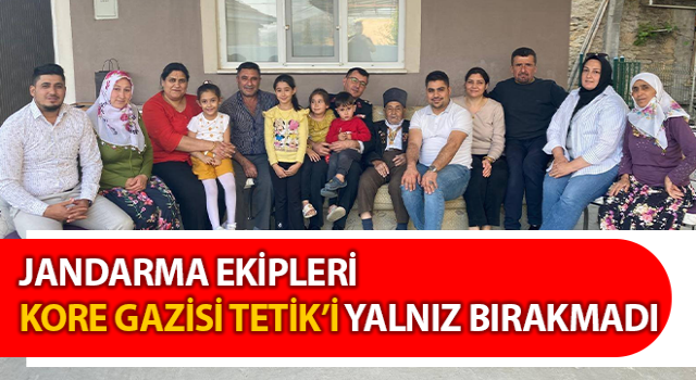 Jandarma Kore Gazisi Tetik’i yalnız bırakmadı