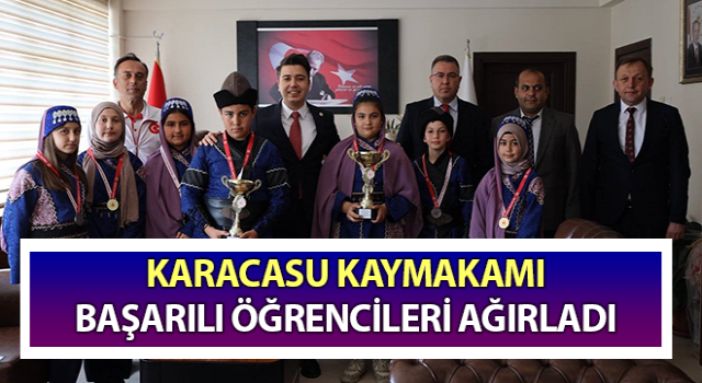 Karacasu Kaymakamı başarılı öğrencileri ağırladı