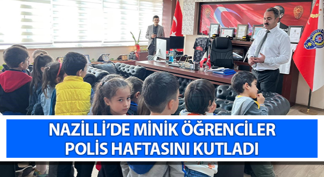 Minik öğrenciler polis haftasını kutladı