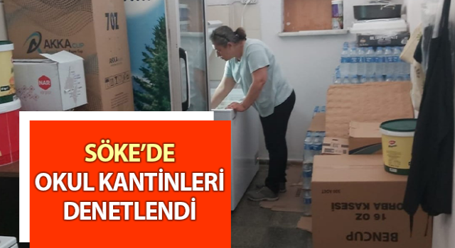 Okul kantinleri denetlendi