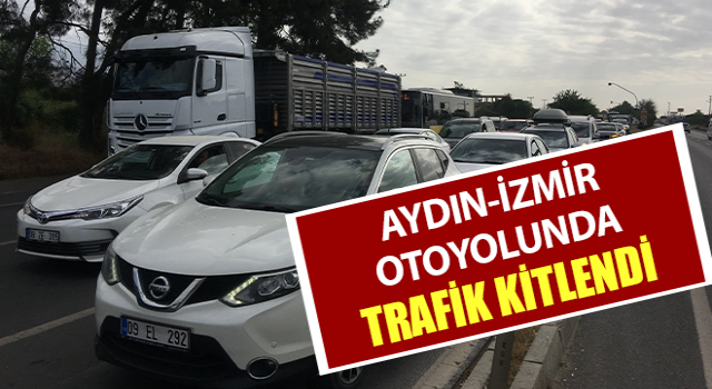 Otoyola girişler kapanınca trafik kitlendi