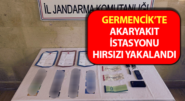 Akaryakıt istasyonu hırsızı jandarmaya takıldı