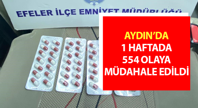 Aydın’da 554 olaya müdahale edildi