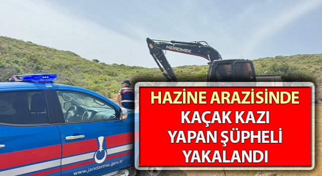 Aydın’da kaçak kazı yapan şüpheli yakalandı