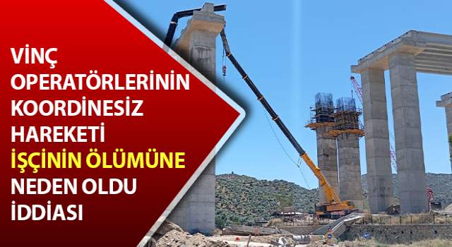 Aydın'da otoyol inşaatında iş kazası