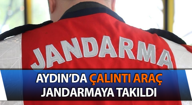 Çalıntı araç jandarmaya takıldı