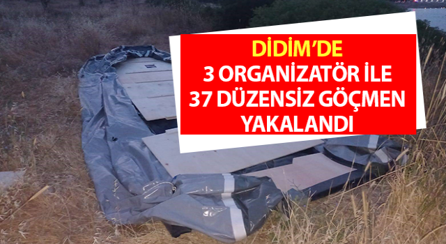 Didim’de 3 organizatör ile 37 düzensiz göçmen yakalandı