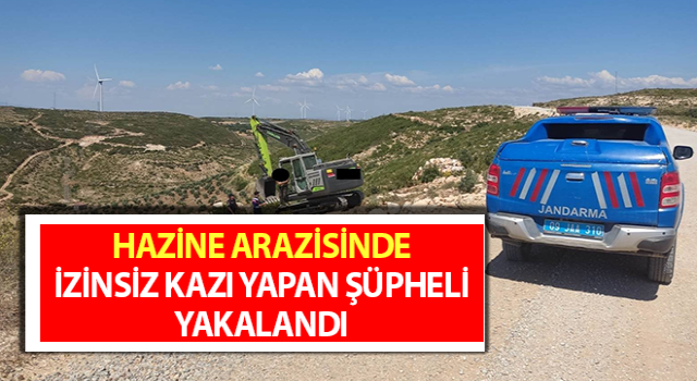 Didim’de izinsiz kazı yapan şüpheli yakalandı