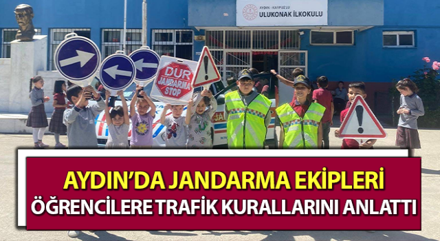 Jandarma, öğrencilere trafik kurallarını anlattı