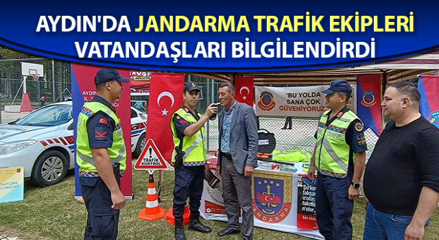 Jandarma trafik ekipleri vatandaşları bilgilendirdi