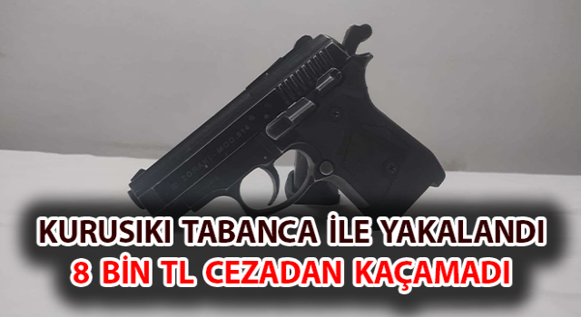 Koçarlı’da kurusıkı tabanca ile yakalanan kişiye ceza